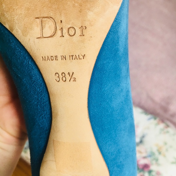 Dior blue suede heels - Picture 3 of 4